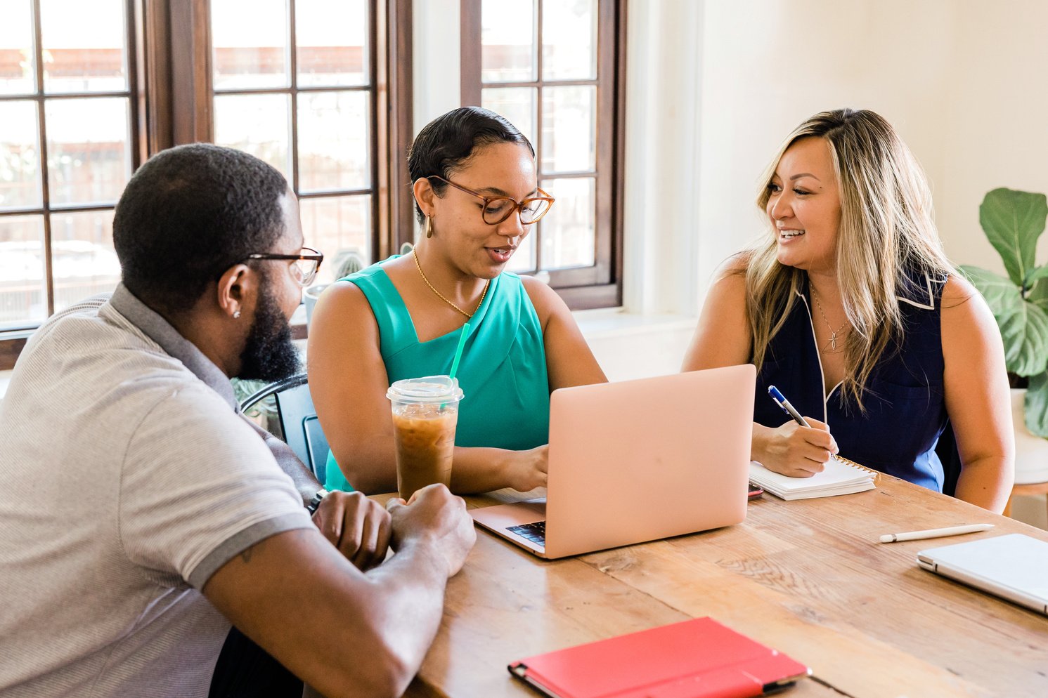 Cofounders Discussing Their Startup Company