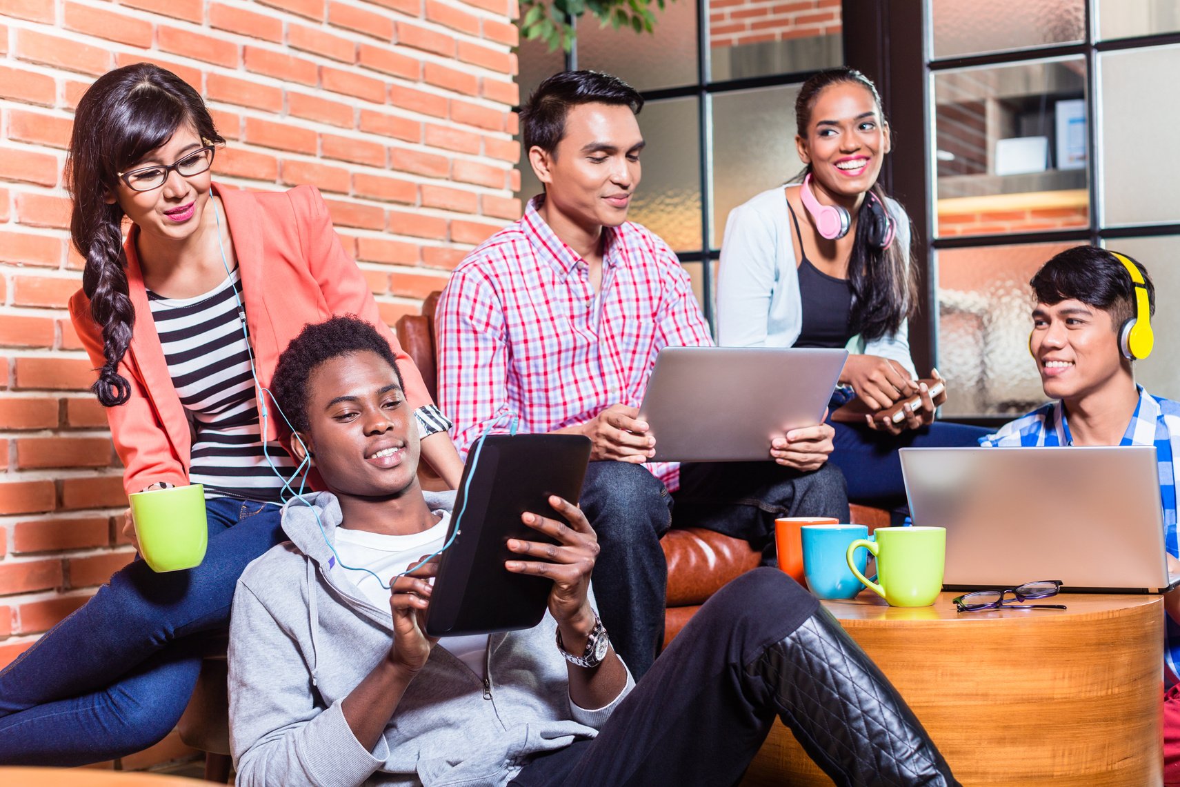 Group of Diversity College Students  